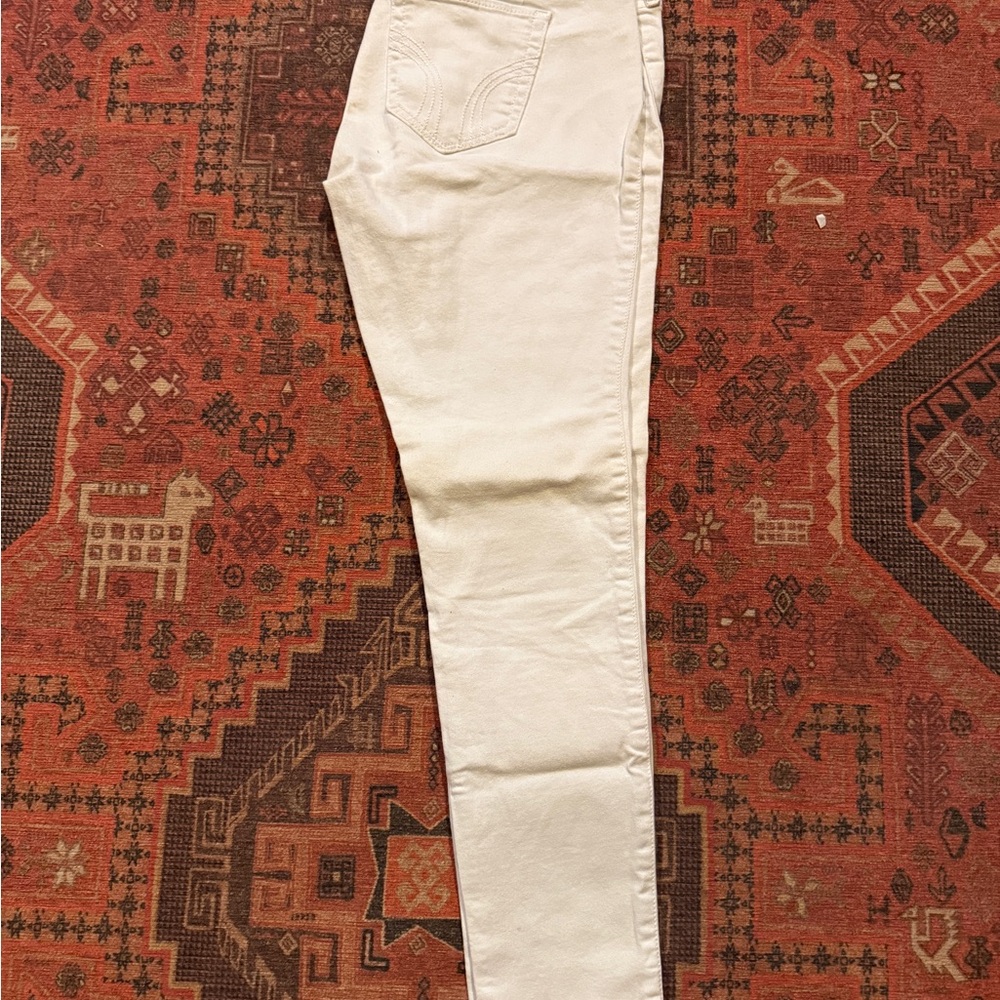 Hollister White Low Rise Super Skinny Jeans - Picture 4 of 6